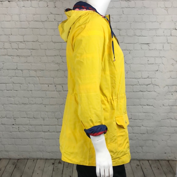 0X 1X 2X Charter Club Yellow Reversible Anorak Jacket Plus Size - Picture 6 of 9